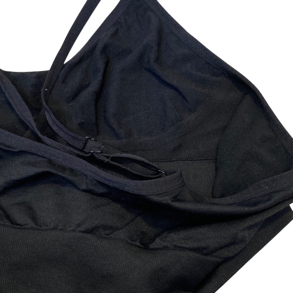 Black & Purple Strappy Sports Bras - Women’s High Comfort Support - Picture 4 of 8